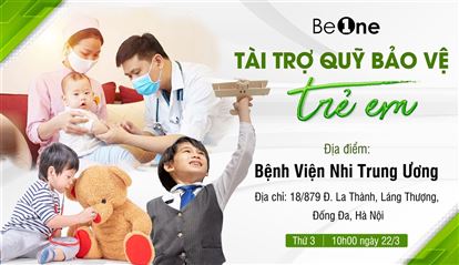 Beone tài trợ Quỹ bảo vệ trẻ em