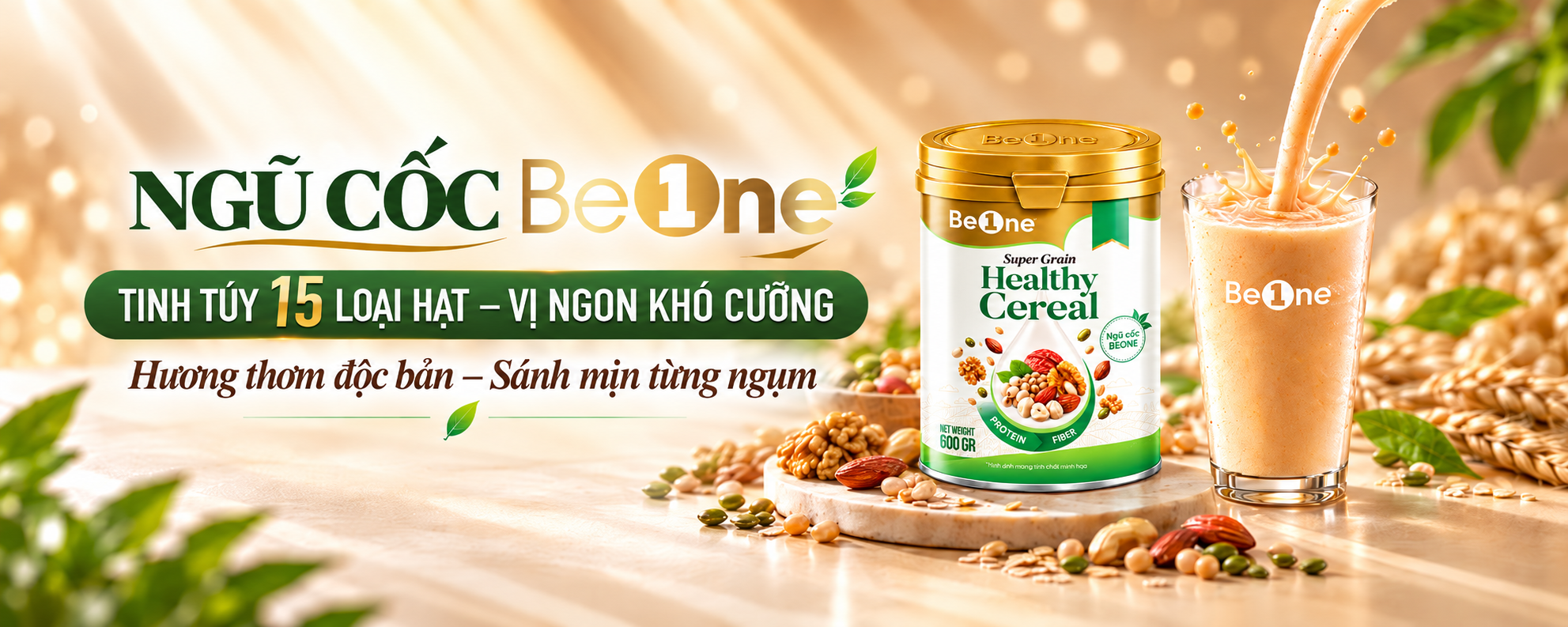 Ngũ Cốc BeOne – Tinh Túy 15 Loại Hạt, Vị Ngon Khó Cưỡng